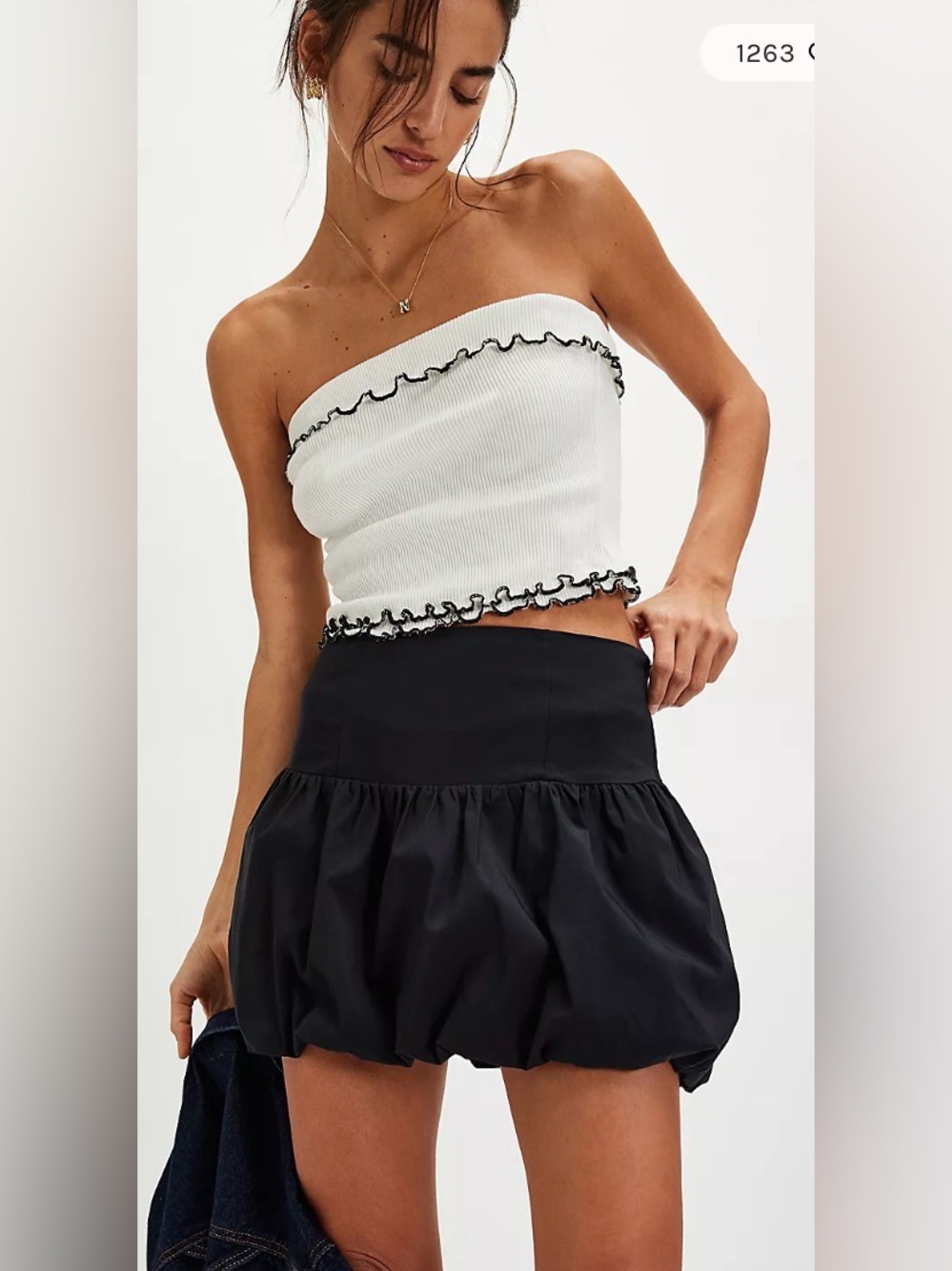 Free People Movement Elodie Bubble Mini Skirt